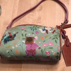 Dooney & Bourke Robin Hood barrel bag.